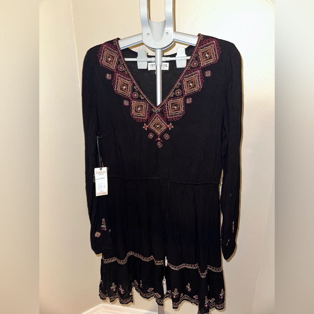 IDYLLWIND by Miranda Lambert Black Hurst Embroidered Mini Dress - Picture 2 of 13